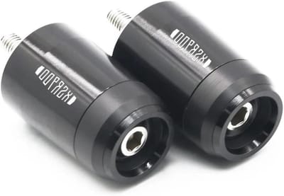 Stuuruiteinden Motorfiets - Handvat Gewichten Stuur - Motorrijden Comfort - CNC Aluminium - 22mm Stuur - Zwart