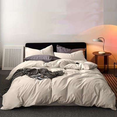 Livano Zacht Dekbed - Dekbedovertrek Inclusief 2x Kussensloop - Beddengoed - 173x229cm - Beige