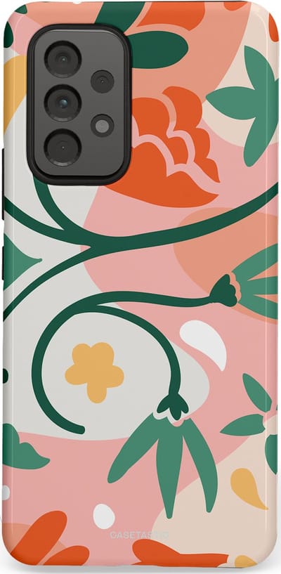 Casetastic Hoesje Geschikt voor Samsung A53 - Stijlvolle Beschermende Duo-layer Case - Bloesem Pastels