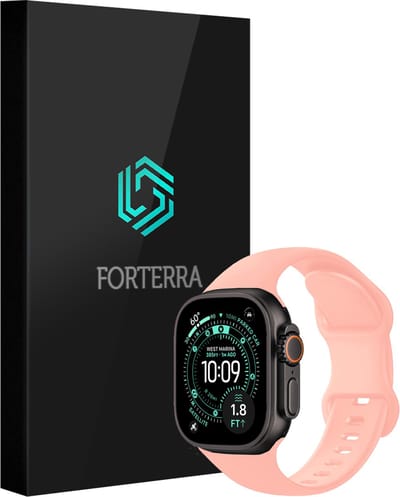 Smartwatchbandje Geschikt voor Apple Watch Ultra 1, 2, 3 (49 mm) - Verstelbaar Siliconen Bandje - Mint