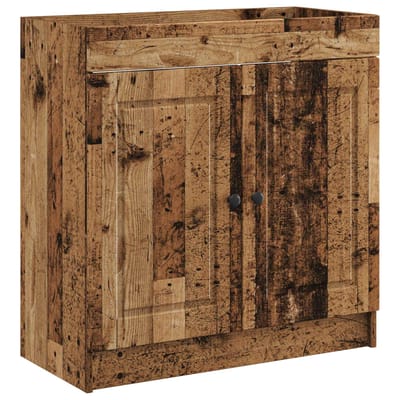 vidaXL - Badkamer - onder - Wastafel - Kast - Oud - hout - 56 - x - 37,5 - x - 81 - cm