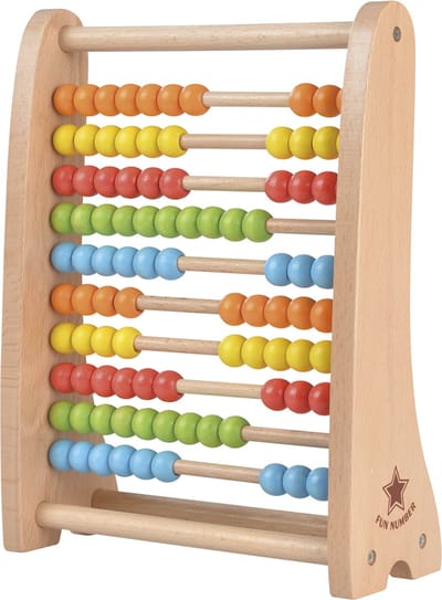 Lelin® Houten Telraam – Houten Speelgoed voor Leren Tellen en Rekenen – Educatief Speelgoed – Vanaf 1 Jaar