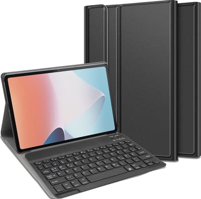 Cazy tablet Hoes met Toetsenbord geschikt voor Lenovo Tab M10 (3rd Gen) - QWERTZ Bluetooth Keyboard Case - Zwart