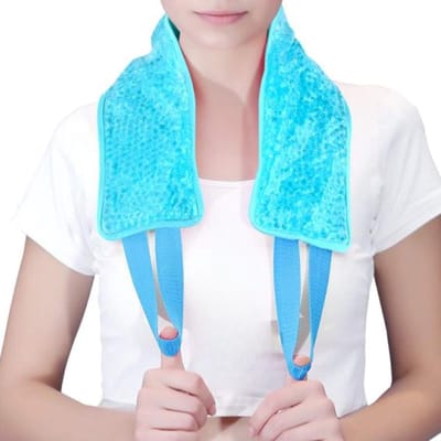 Comfortabel Gelkompres voor Nek en Schouder - Warmte en Koelpad - Handsfree Ontwerp - Ontspanning