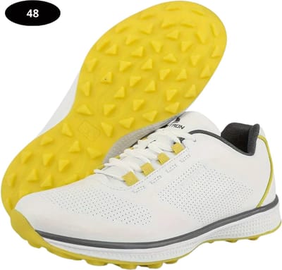 Bovista Golfschoenen Heren - Sneakers - Golfkleding - Golfschoenen Antislip - Waterdicht - Golfen - Geel 48