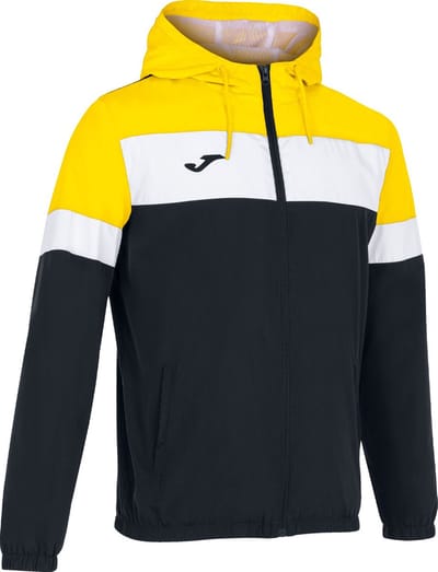 Joma Crew IV Regenjas Kinderen - Wit / Geel / Zwart | Maat: 140