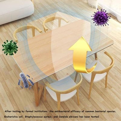 Tafelbeschermer PVC - Transparant Kleed - Tafel Beschermen - Kristalhelder Ontwerp - 80x80 cm - Transparant