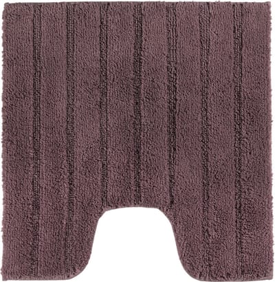 Casilin WC-mat Antislip California - 59x59cm - Met Uitsparing - Vierkante Badmat - Waterabsorberend - Wasbaar en Sneldrogend - 100% Katoen - Figue, Roze