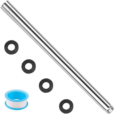 Verstelbare Douchekop met 30 cm Verlengarm, G1/2 Draad, RVS Handdouche Accessoires voor Badkamer en Doucheervaring