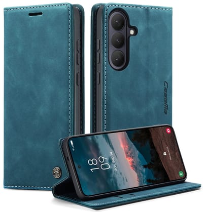 CaseMe Hoesje - Geschikt voor Samsung Galaxy S26 Hoesje - CaseMe 013 Book Case - Blauw
