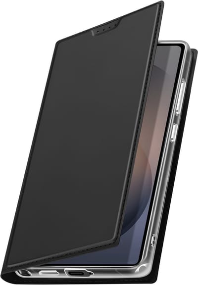 Dux Ducis, Fliphoesje Geschikt voor Samsung Galaxy S26 Ultra met kaarthouder serie Skin Pro, Zwart