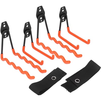 Garagehaken Heavy Duty Utility voor Ophangen Wandmontage Opbergruimte Antislip met 2 Verlengsnoeren