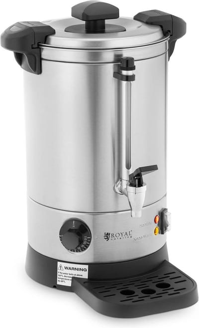 waterkoker - 6.1 L - 1500 W - Lekbak - Zilver - Royal Catering