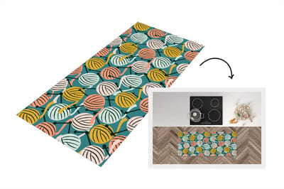 Keukenloper - Loper keuken - Breien - Wol - Patronen - 120x50 cm - Keukenloper vinyl