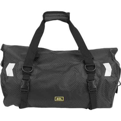 Motor Achterzitzak, Reflecterende Staartzak met Grote Opbergruimte, Waterbestendige Motorbagagepakket voor 40L black