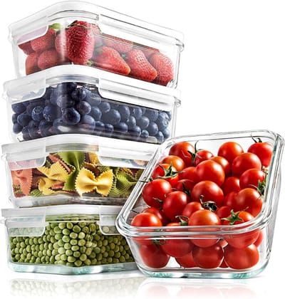 CLGP® Meal Prep Bakjes Glas - Vershoudbakjes - Mason Jar