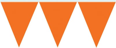 Oranje vlaggenlijn slinger 5 meter - EK/WK - Koningsdag oranje supporter artikelen