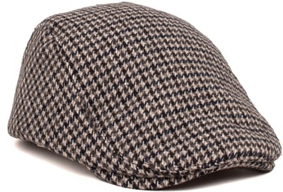 TRESANTI | FOLCO | Pied-de-poule flatcap | Navy