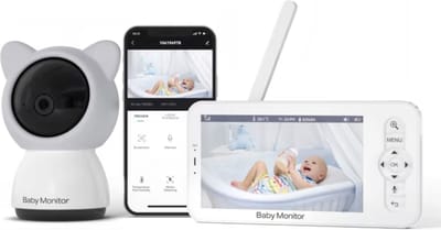 J&R Babyfoon - Babyfoon met camera - Babyfoon met app - Infrarood - Nachtzicht - Audio & Video - 3000mAh - 1080p
