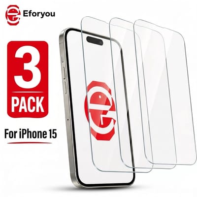 Geschikt voor iPhone 15 - 3 stuks - Screenprotector Tempered Glass - Case Friendly - 9H Hardheid - Inclusief Schoonmaakkit