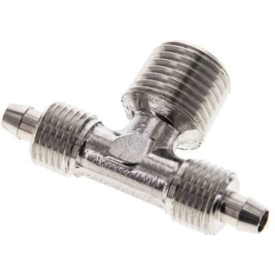6x4 & R1/4'' RVS 1.4404 T-Opsteekkoppeling Buitendraad