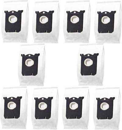 Geschikt voor Electrolux S-bag - Philips FC/HR-serie - Classic Long Performance - Electrolux S-bag AEG en Philips s- FC8202 - Stofzuigzakken van synthetisch polypropyleen (PP) - geschikt voor AEG - 10 stuks - Wit