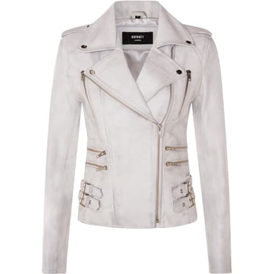 Dames leren Brando bikerjack-Loddon