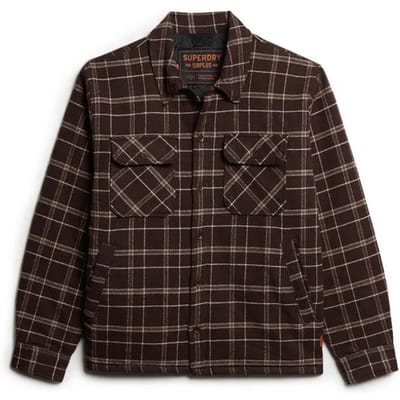 Superdry - Surplus geruite jas - Heren - Lange mouwen shirts