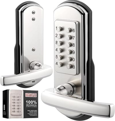 Deurslot Mechanisch - Cijferslot Deur - Veilige Toegang - Sleutelloos Ontgrendelen - 27 x 18 x 8 cm - Zilver