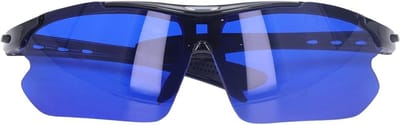 Zonnebril voor het Zoeken van Golfballen, Gepolariseerde Bril met Blauwe Lens - Rond Sportstijl - Opbergtas - Heren/Dames - Golfcadeau.