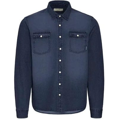 Blend - BHDARGO DENIM SHIRT - Heren - Lange mouwen shirts