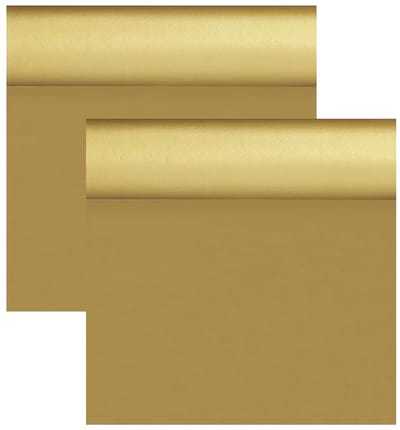 Duni Tafelloper/placemats - 2x - goud - 40 x 480 cm - dunicel FSC papier - tafellaken - Tafeldecoratie versieringen