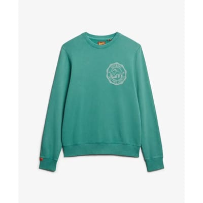 Superdry - Lo-Fi Outdoor Mono Relaxed sweatshirt met ronde hals - Heren - Truien