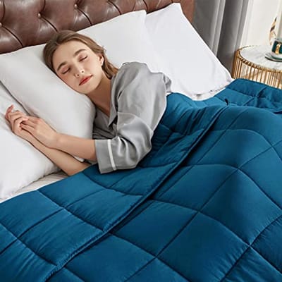 Gewogen deken voor volwassenen - 12lbs - 48" x 72" - Twin Size - Koel en Comfortabel