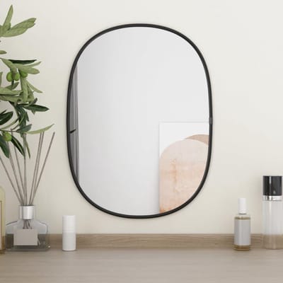 Wandspiegel - Make-up spiegel - Decoratie aanbrengen - HD Glas - 40 x 30 cm - Zwart