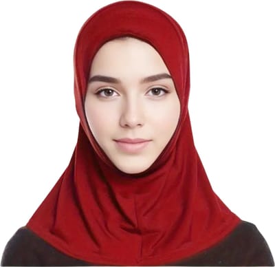 Bovista Hoofddoek - Hijab - Dames - Abaya - Sjaal - Islamitische Kleding - Moslim Kleding - Alhamdulillah - Bordeauxrood