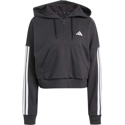 Dames Sweater met 1/4 rits en capuchon adidas Essentials 3-Stripes