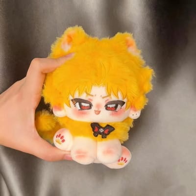 15cm Zittende Jojo's Bizarre Adventure Dio Brando Cosplay Anime Pluche Gevuld Pluche Beestje Cartoon Rugzak Ornament Verjaardagscadeaus orange