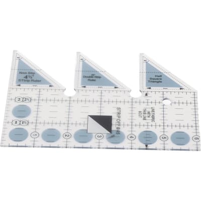 Liniaalraster 456090 graden dubbele strookliniaal transparant acryl antislip kwartdriehoek