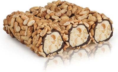 Extra Pinda-Cacaocrème Turks Fruit (Handgemaakt) 250 gr - Extra Peanut With Cocoacream Turkish Delight (Handmade) 250 gr - Ekstra Tane Yer Fistikli Kakaolu Kremali Lokum Turk Lokumu (El Yapimi) 250 gr