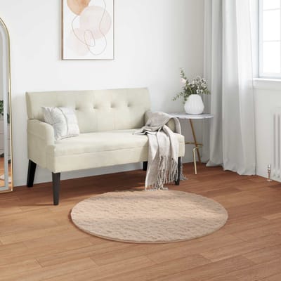 vidaXL - Antislip - vloerkleed - van - imitatie - konijnenbont - OLITE - Taupe