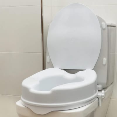 Toiletverhoger 10 cm - Voor Ouderen - WC Verhoger - Verhoogde Bril - Toiletframe – Eenvoudige Montage - Toiletstoel - Wit