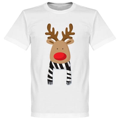 Reindeer Supporter T-Shirt - Wit/Zwart  - M