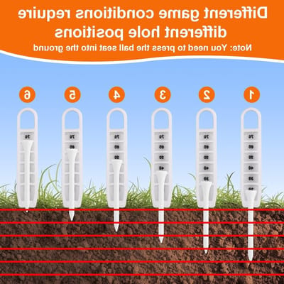 Verstelbare Golf Tee met 6 Hoogte-instellingen voor Consistente Slagen en Verbeterde Precisie Accessoires
