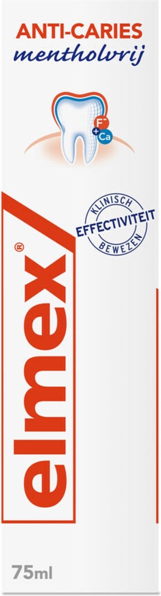 Elmex Tandpasta anti cariës mentholvrij - Bescherming Tegen Gaatjes - 75ml