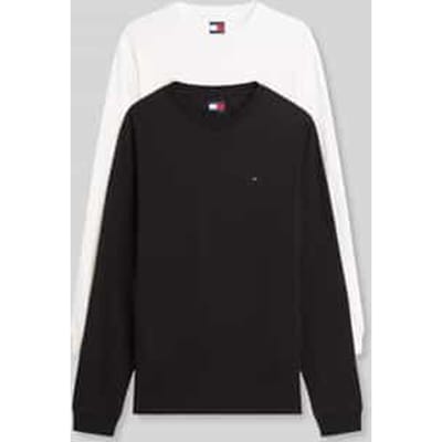 regular fit shirts met lange mouwen van puur katoen in set van 2
