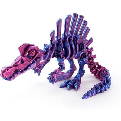 Meerkleurige 3D Geprinte Echinosaurus Dinosaurus Mini Formaat Beweegbare Gewrichten Beweegbare Draken Figuur Bot Model Bureau Ambacht