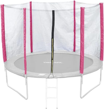 Trampoline Veiligheidsnet - Trampoline Onderdelen - Veilige Sprongen - Snelle Installatie - 8ft/244cm - Roze