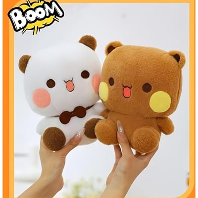 Mignons Peluches Bubu Dudu Ours Panda Yier Poupées en Peluche Kawaii Animaux Peluches Jouet Doux Poupées Endormies Décorations Maison Lit Voiture