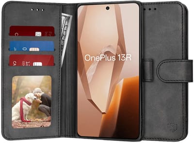 Hoesje geschikt voor OnePlus 13R - Techsuit Diary Book Wallet Case - Zwart